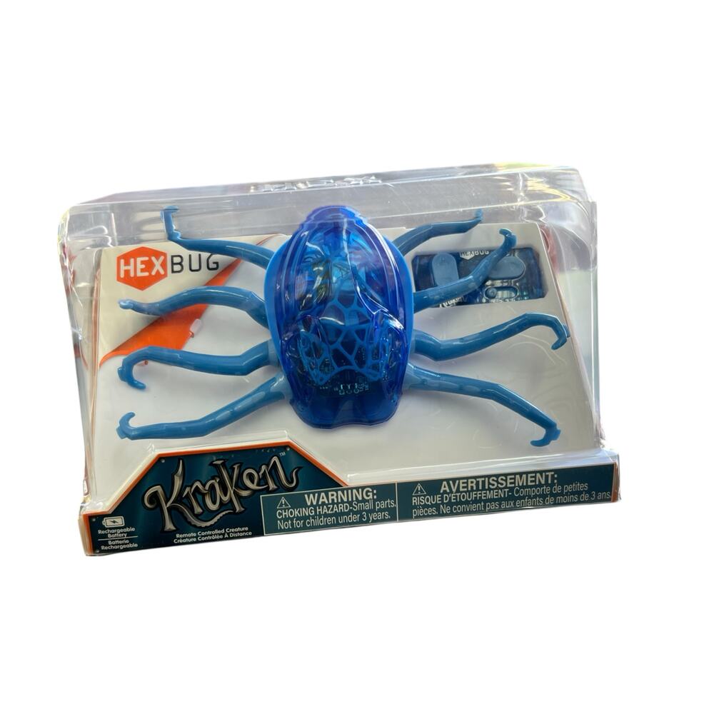 HEXBUG Kraken Remote Control Creature Toy Blue Robotic Spider New Package